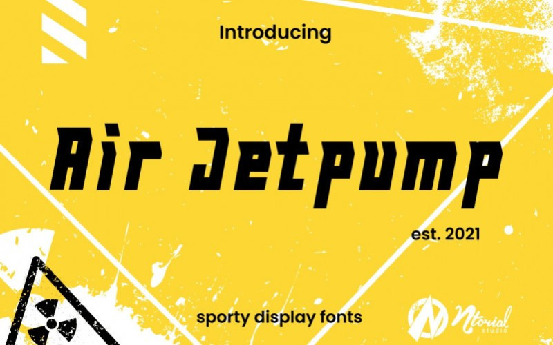 Air Jetpump Display Font