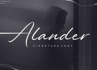 Alander Script Font