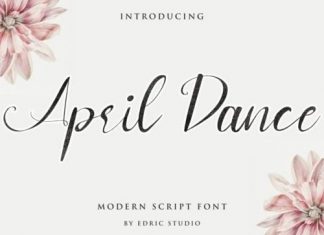 April Dance Calligraphy Font