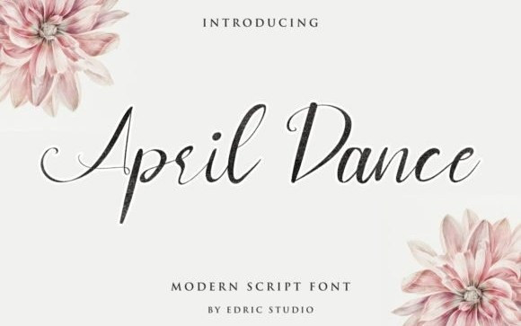 April Dance Calligraphy Font