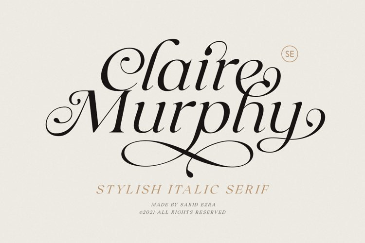 Claire Murphy Serif Font