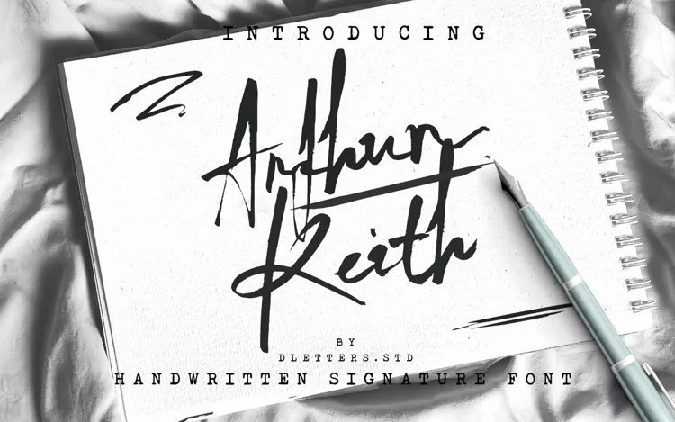 Arthur Keith Brush Font