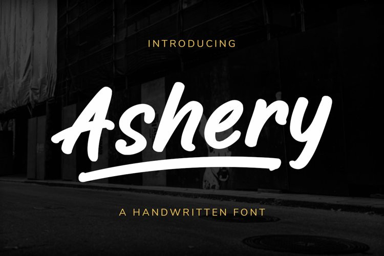 Ashery Handwritten Font