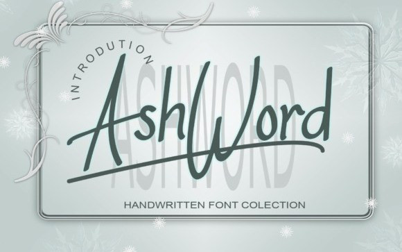 AshWord Script Font