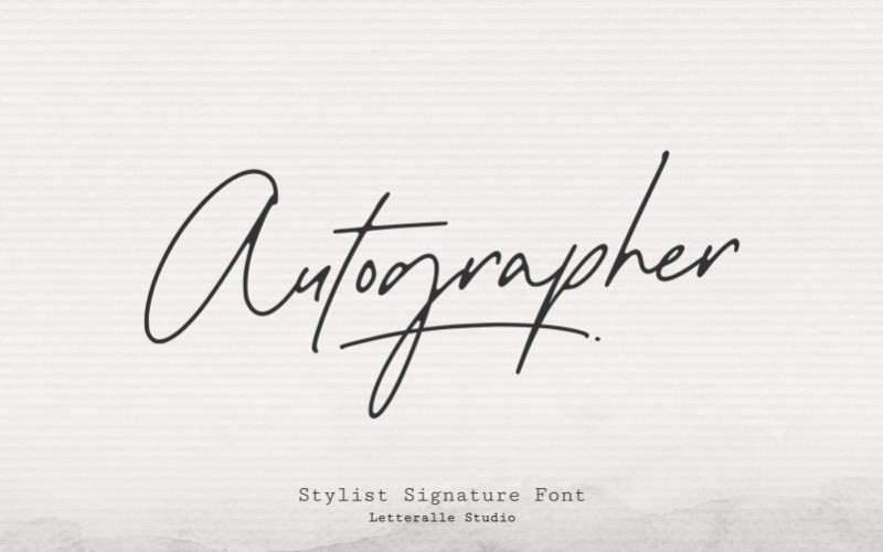 Autographer Handwritten Font