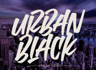 Urban Black Brush Font