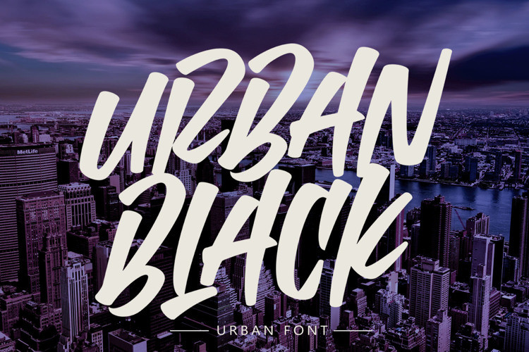 Urban Black Brush Font