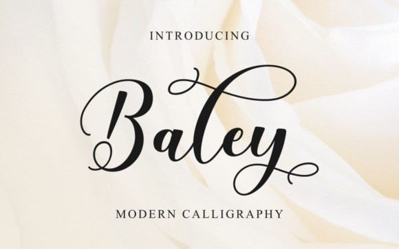 Baley Calligraphy Font