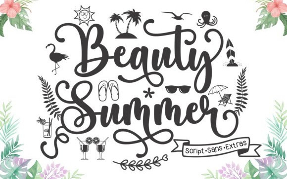 Beauty Summer Calligraphy Font