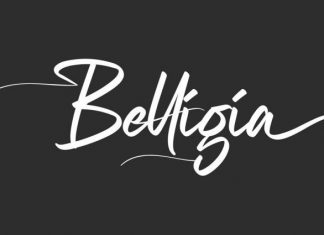 Belligia Script Font