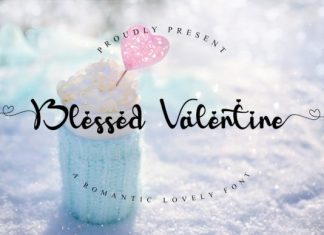 Blessed Valentine Calligraphy Font