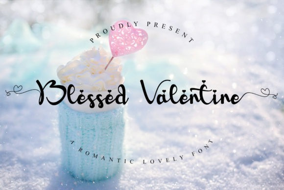 Blessed Valentine Calligraphy Font