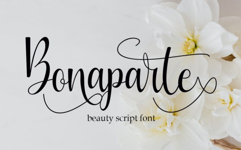 Bonaparte Calligraphy Font