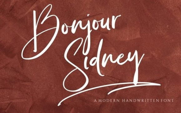 Bonjour Sydney Script Font