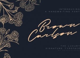 Brown Carlson Handwritten Font