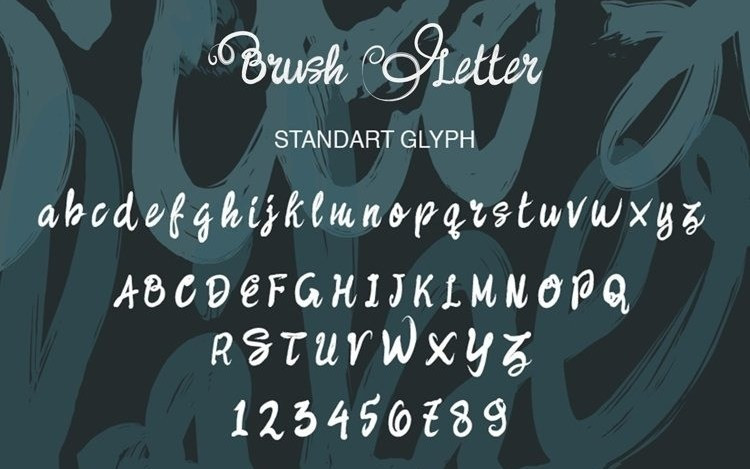 Brush Letter Brush Font