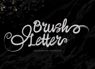 Brush Letter Brush Font