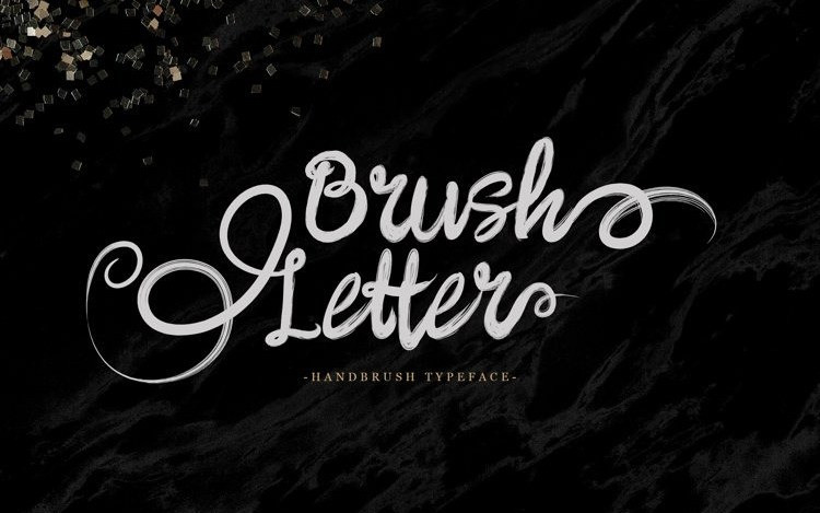 Brush Letter Brush Font