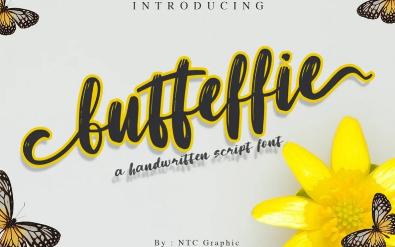 Butteffie Script Font