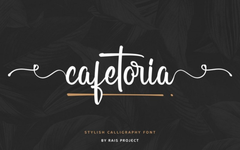 Cafetoria Calligraphy Font