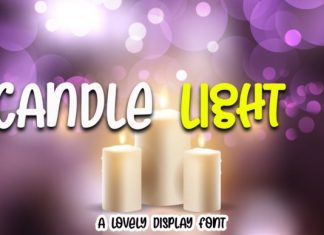 Candle Light Display Font