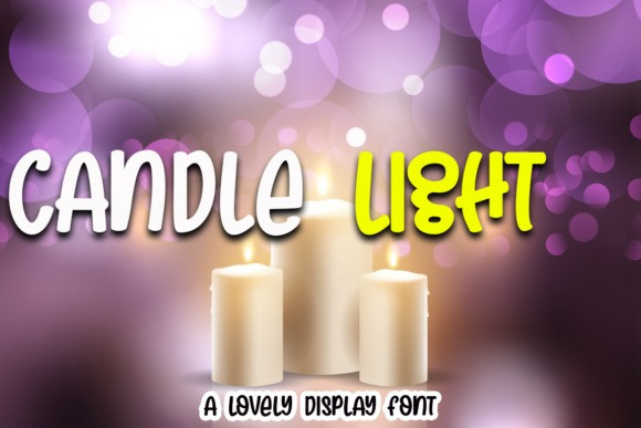 Candle Light Display Font