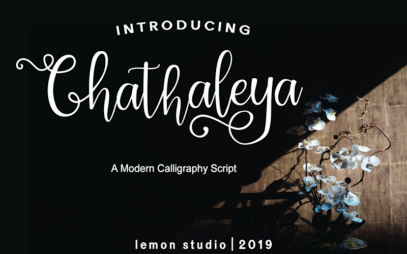 Chathaleya Calligraphy Font