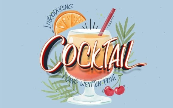 Cocktail Brush Font