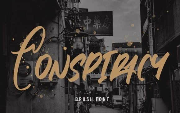 Conspiracy Brush Font