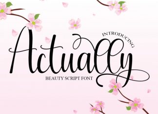 Actually Calligraphy Font