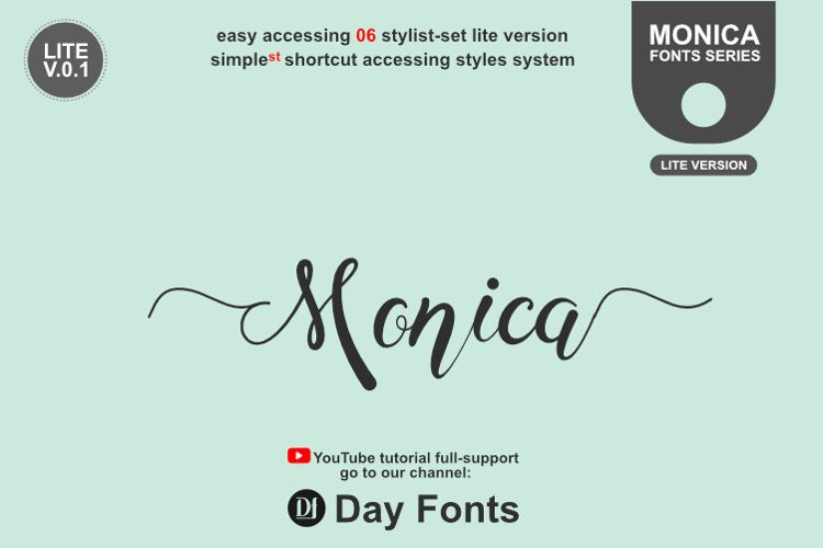 Monica Catty Calligraphy Font