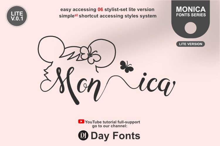 Monica Hamster Calligraphy Font