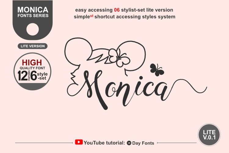 Monica Hamster Calligraphy Font