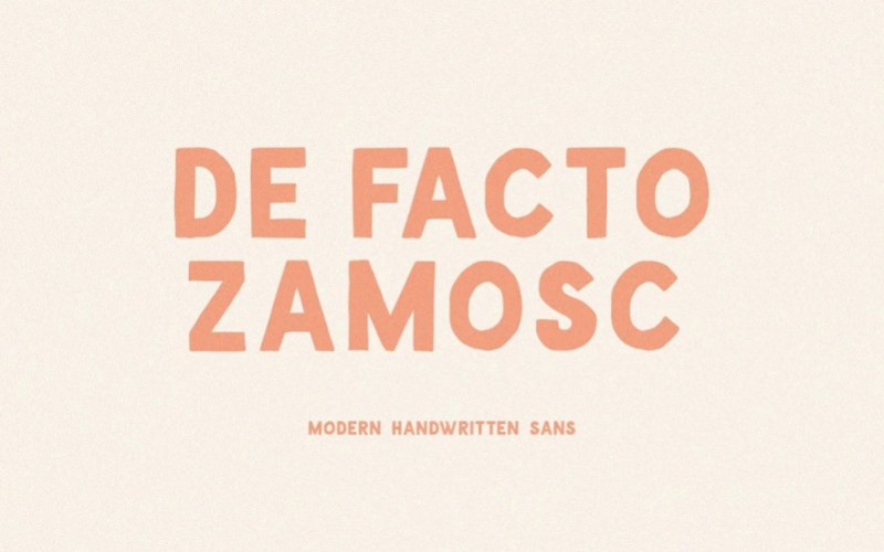 De Facto Zamosc Display Font