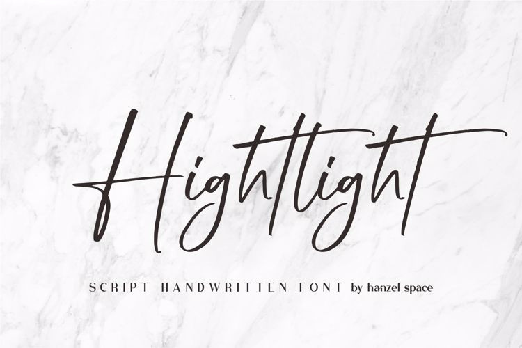 Hightlight Handwritten Font