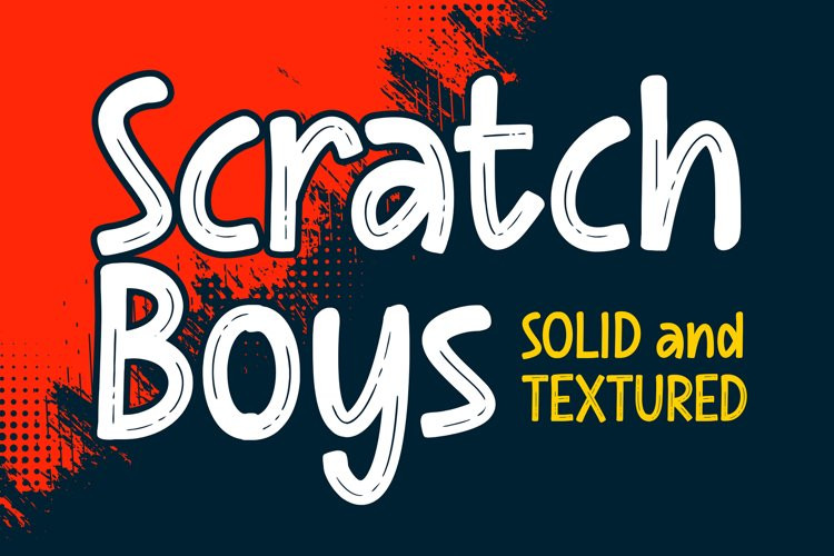 Scratch Boys Brush Font