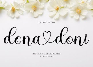 Dona Doni Calligraphy Font