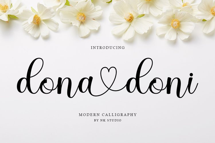 Dona Doni Calligraphy Font