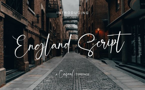 England Script Font