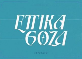 Ettika Goza Display Font