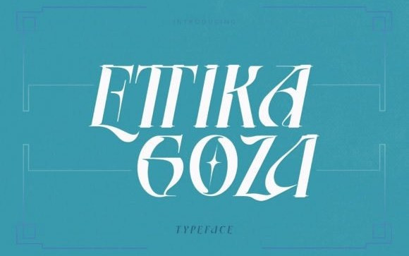 Ettika Goza Display Font