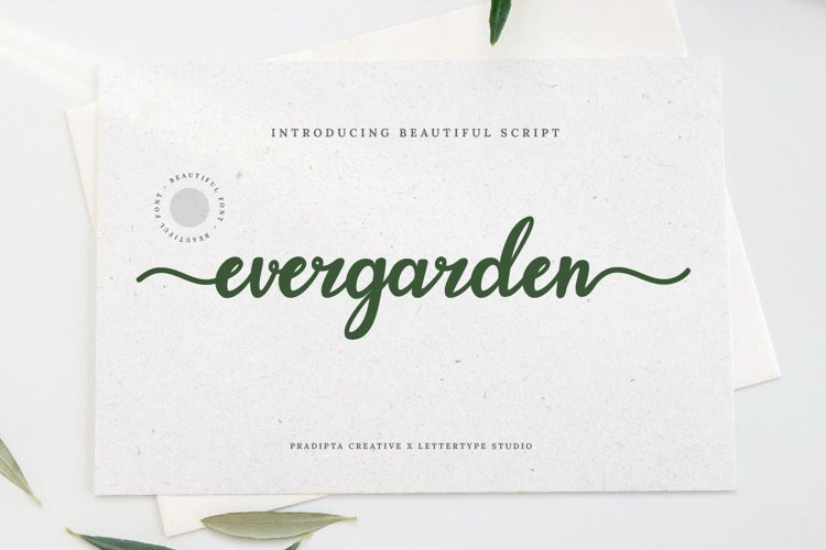 Evergarden Calligraphy Font