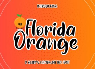 Florida Orange Brush Font
