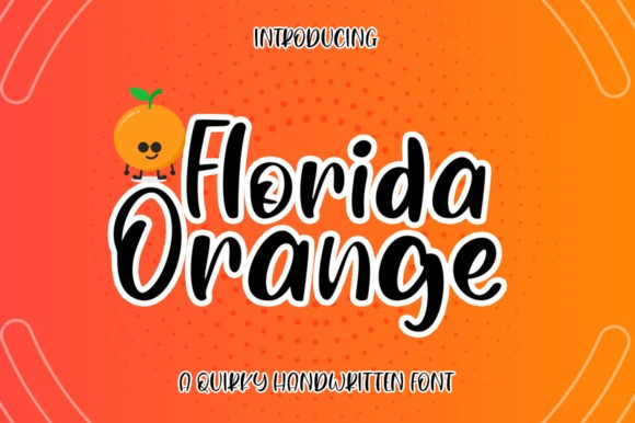 Florida Orange Brush Font