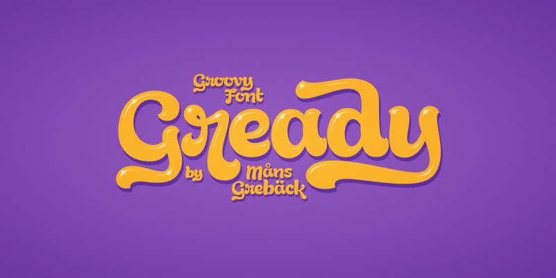 Gready Script Font