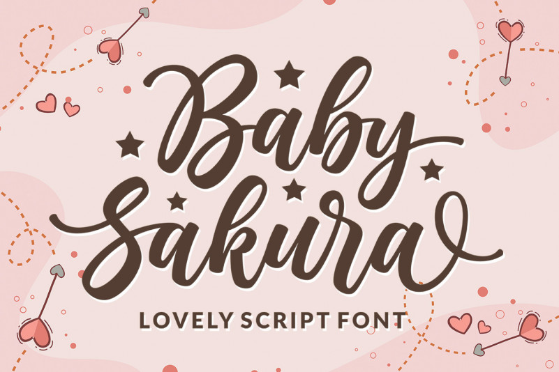 Baby Sakura Script Font