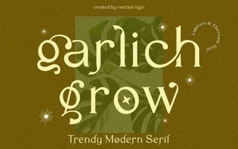 Garlich Grow Serif Font