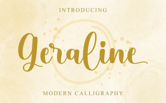 Geraline Script Font