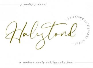 Halestond Script Font