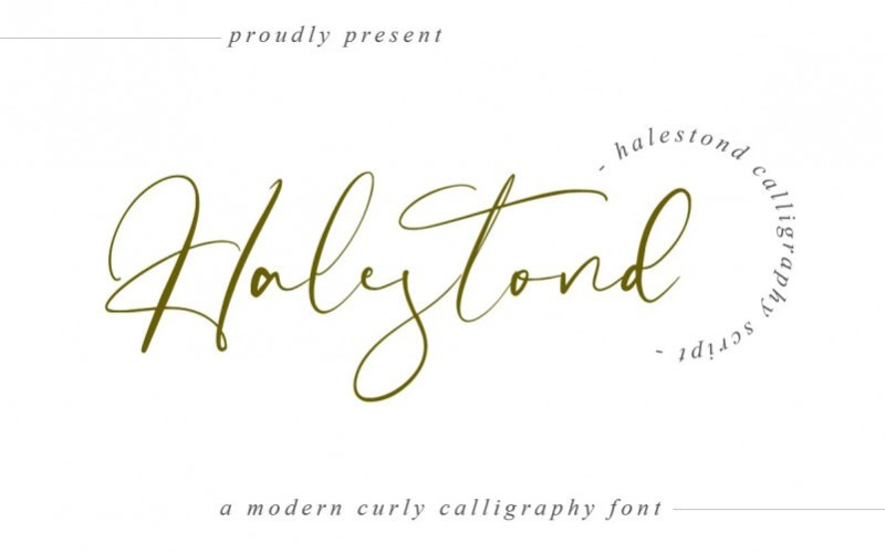 Halestond Script Font